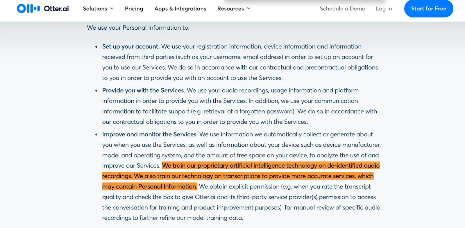 Otter AI’s Privacy Concerns